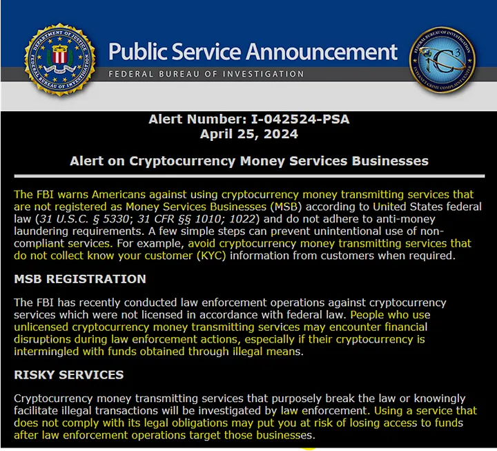 Note FBI DOJ Note FBI DOJ