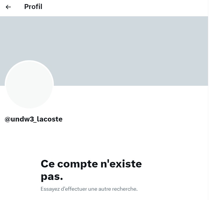 Compte X de Lacoste UNDW3 Compte X de Lacoste UNDW3