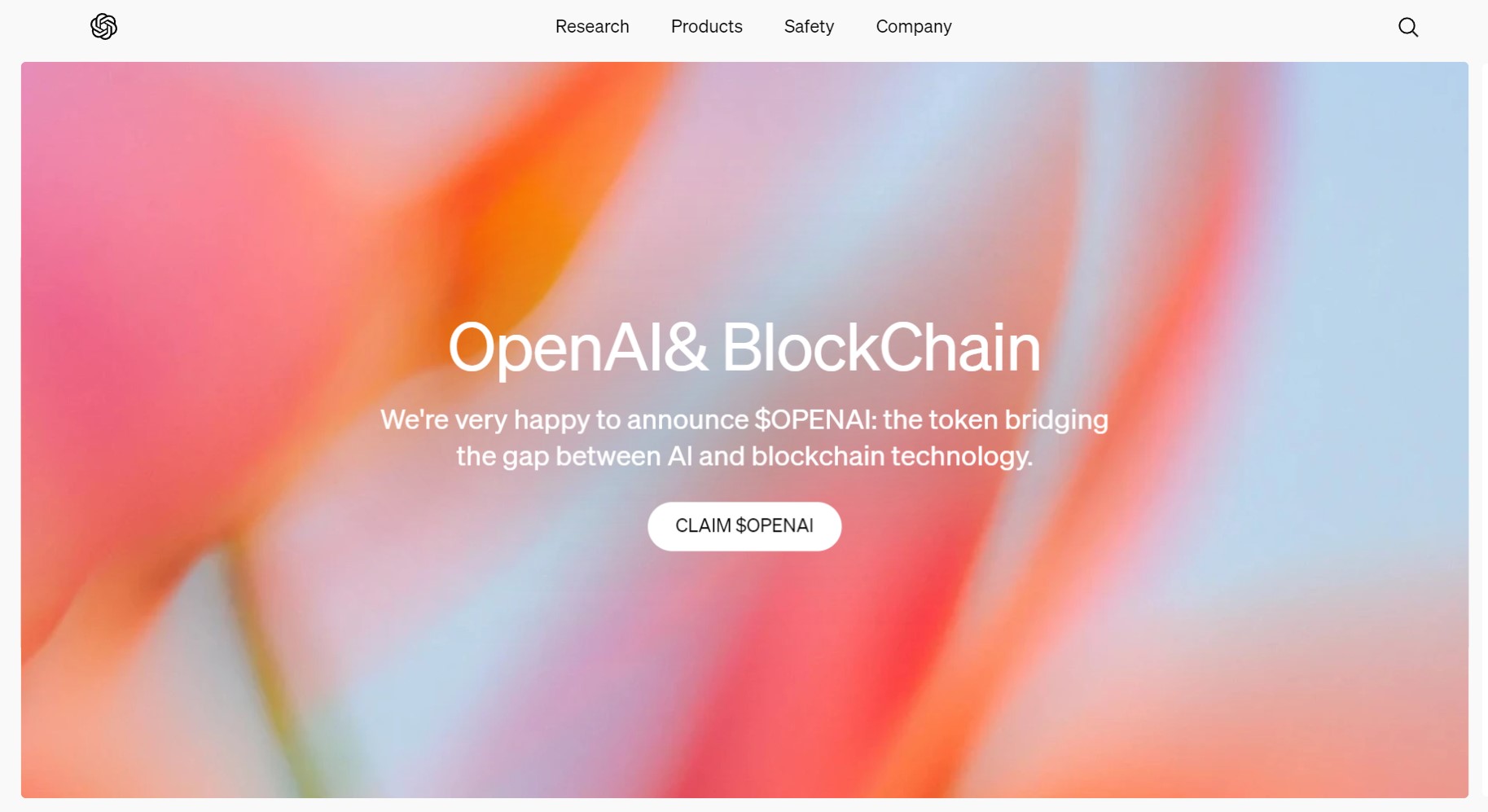 Faux site Web d'OpenAI Faux site Web d'OpenAI