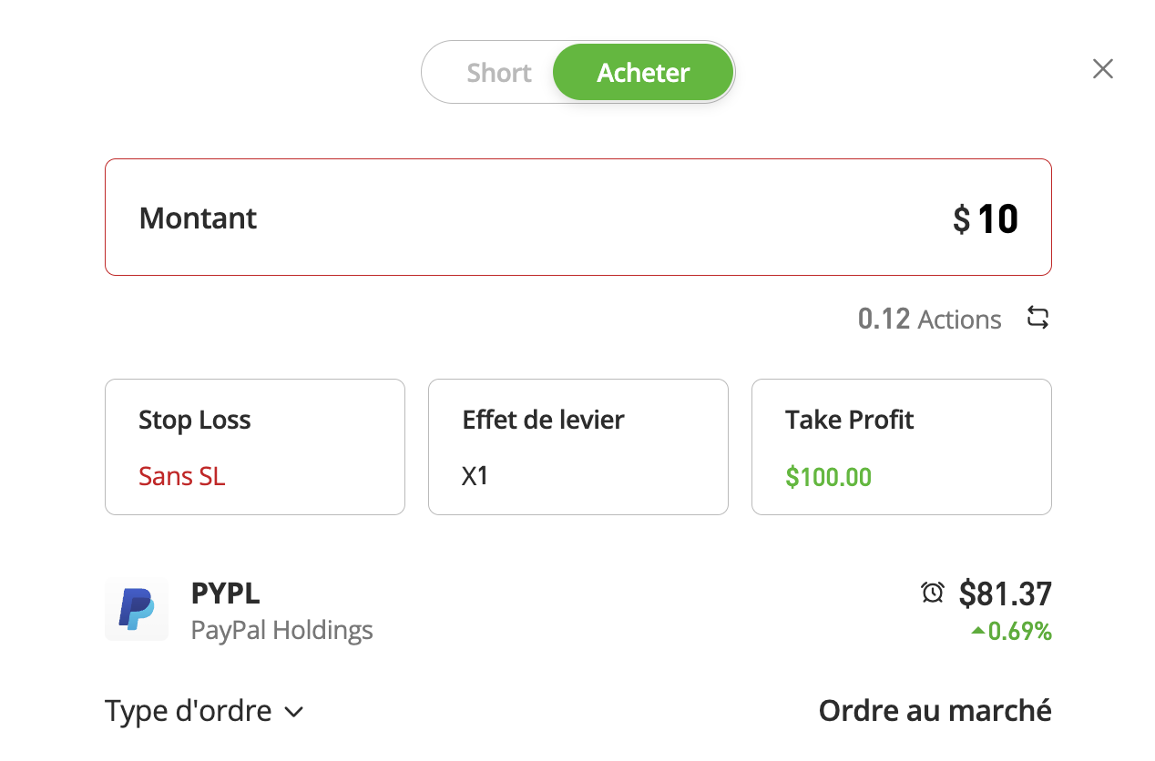 Acheter Action PayPal PYPL Acheter Action PayPal PYPL