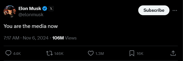 Elon Musk X media Elon Musk X media