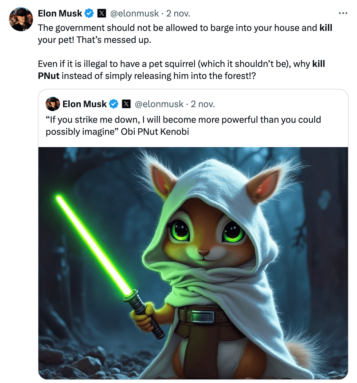 Elon Musk Obi PNut Kenobi Elon Musk Obi PNut Kenobi