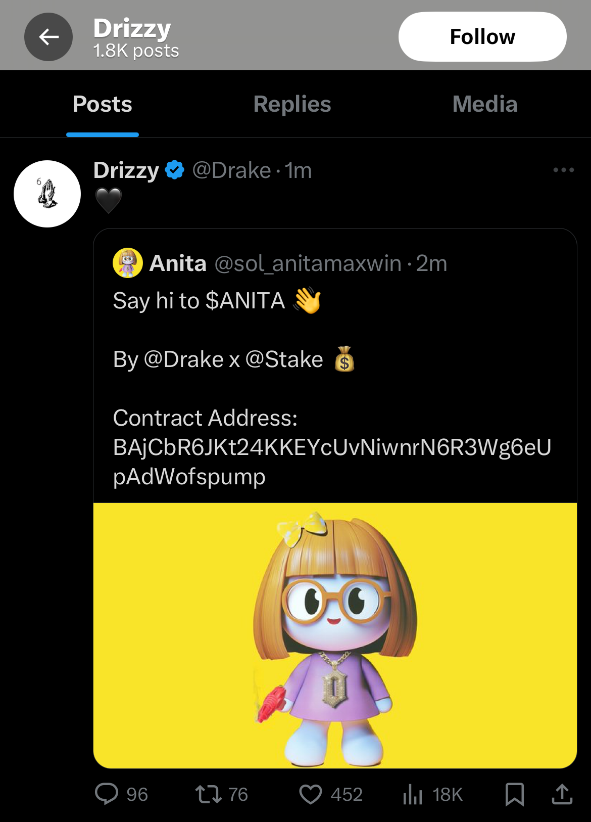 drake compte x piraté