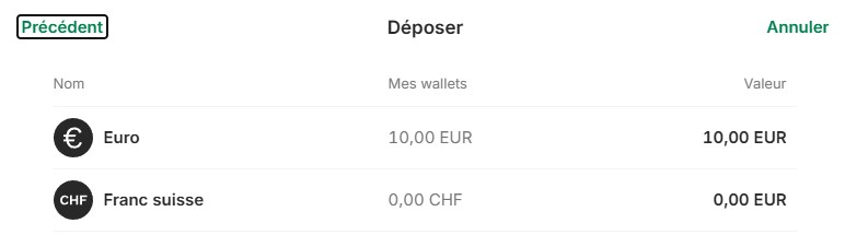 Choix Monnaie Bitpanda