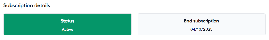 Statut Abonnement EasyNode