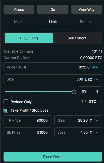 Passage Ordre Hyperliquid