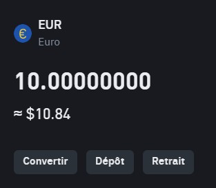 Retrait Euros Binance