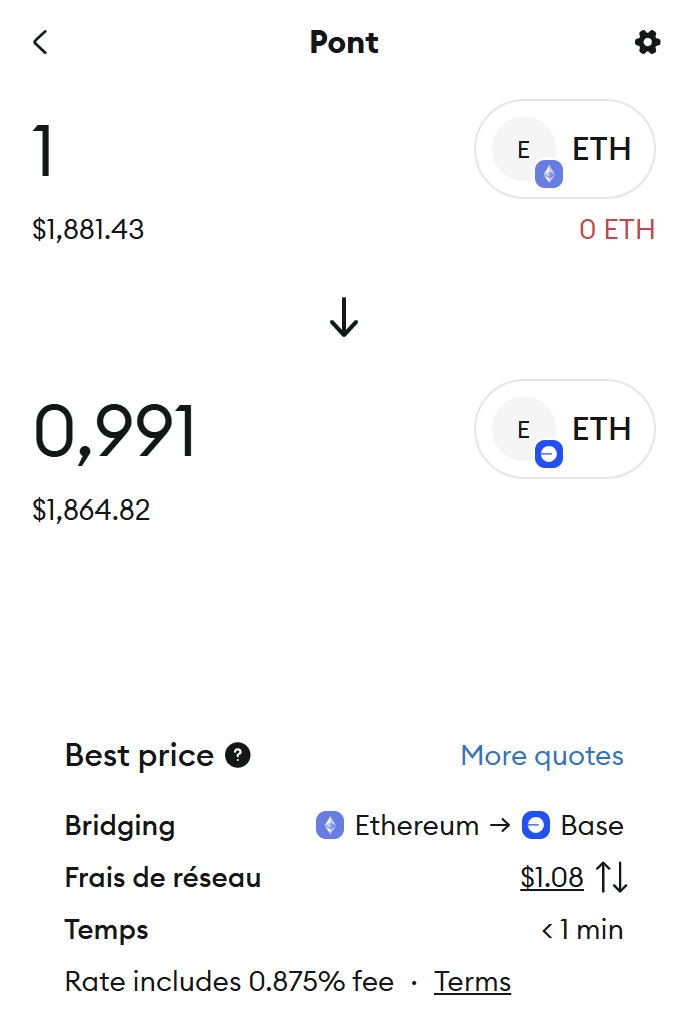 Bridge ETH Ethereum Base MetaMask Bridge ETH Ethereum Base MetaMask