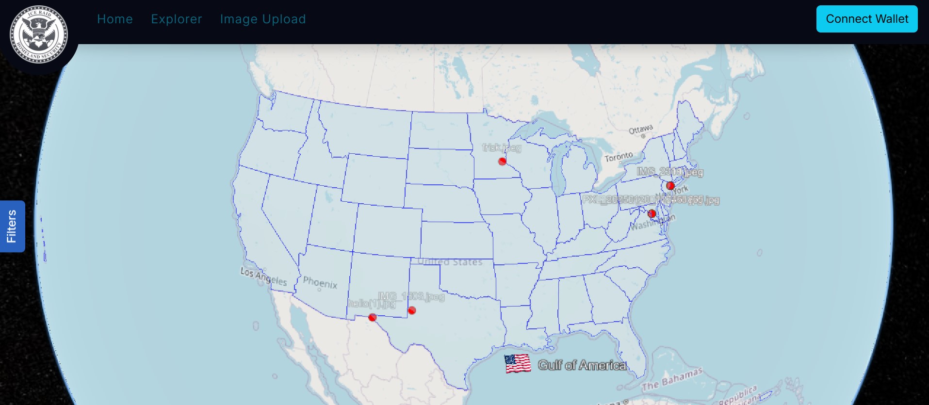 Aperçu de la carte des contributions d'ICERAID