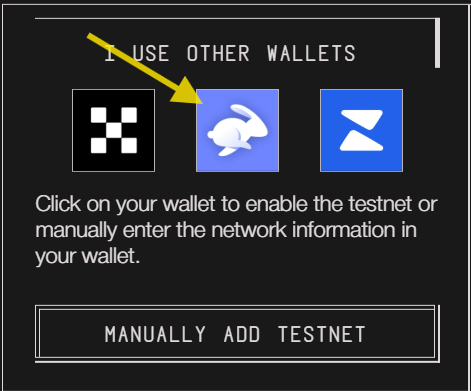 Capture d'écran de l'interface du site pour connecter son wallet à MegaETH Capture d'écran de l'interface du site pour connecter son wallet à MegaETH