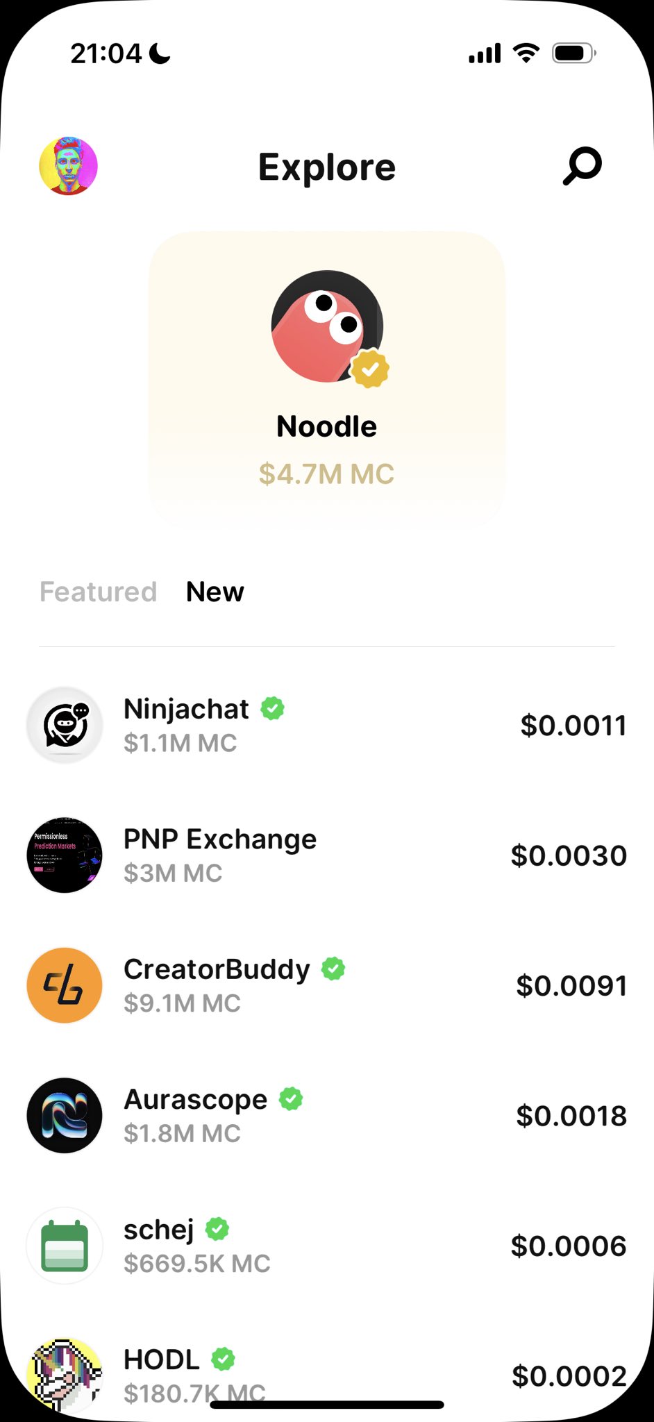 Liste des tokens créés avec Believe Liste des tokens créés avec Believe