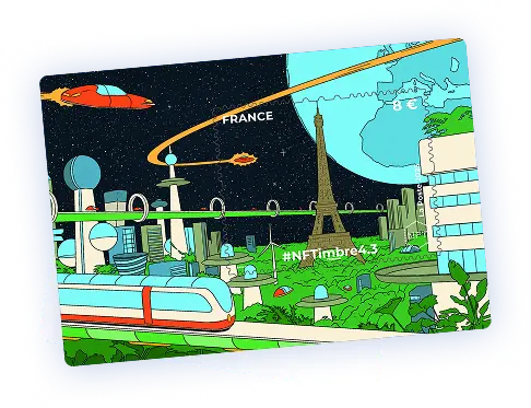 NFTimbre Tour Eiffel La Poste