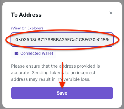 Adresse Réception Relay