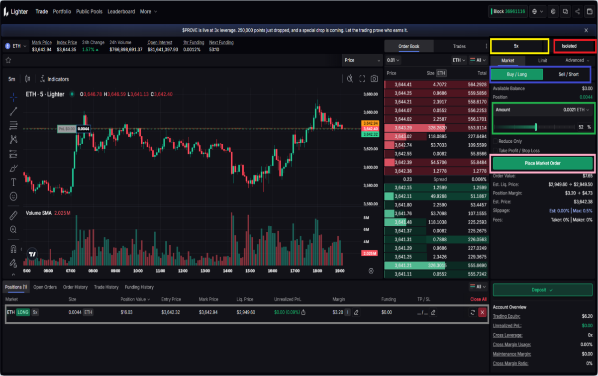 Outils trading Lighter