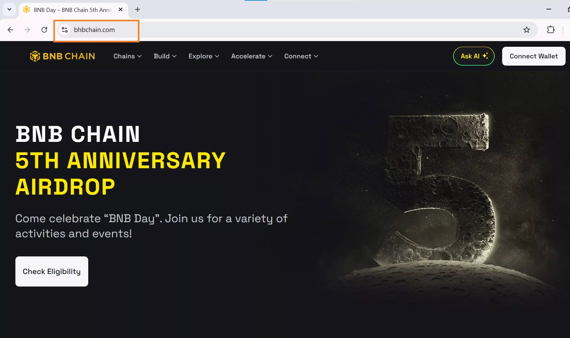 Faux site Web BNB Chain