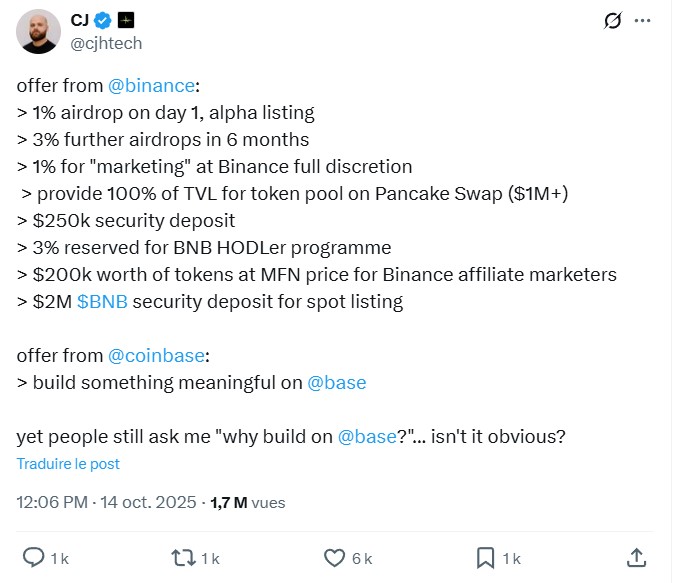 Tweet de @cjhtech Tweet de @cjhtech