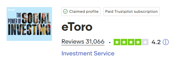 eToro Avis Trustpilot