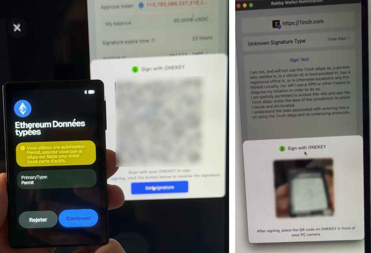 signature-transaction-onekey-ethereum