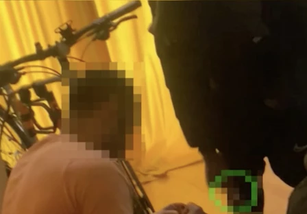 Capture d'écran de la vidéo du braquage publiée par la police britannique