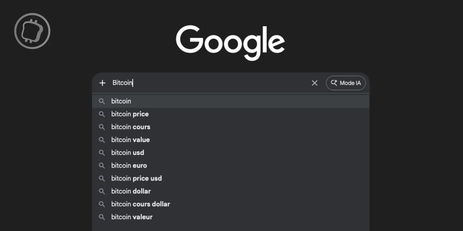Recherches Google : record d’intérêt pour Bitcoin en France en plein bear market