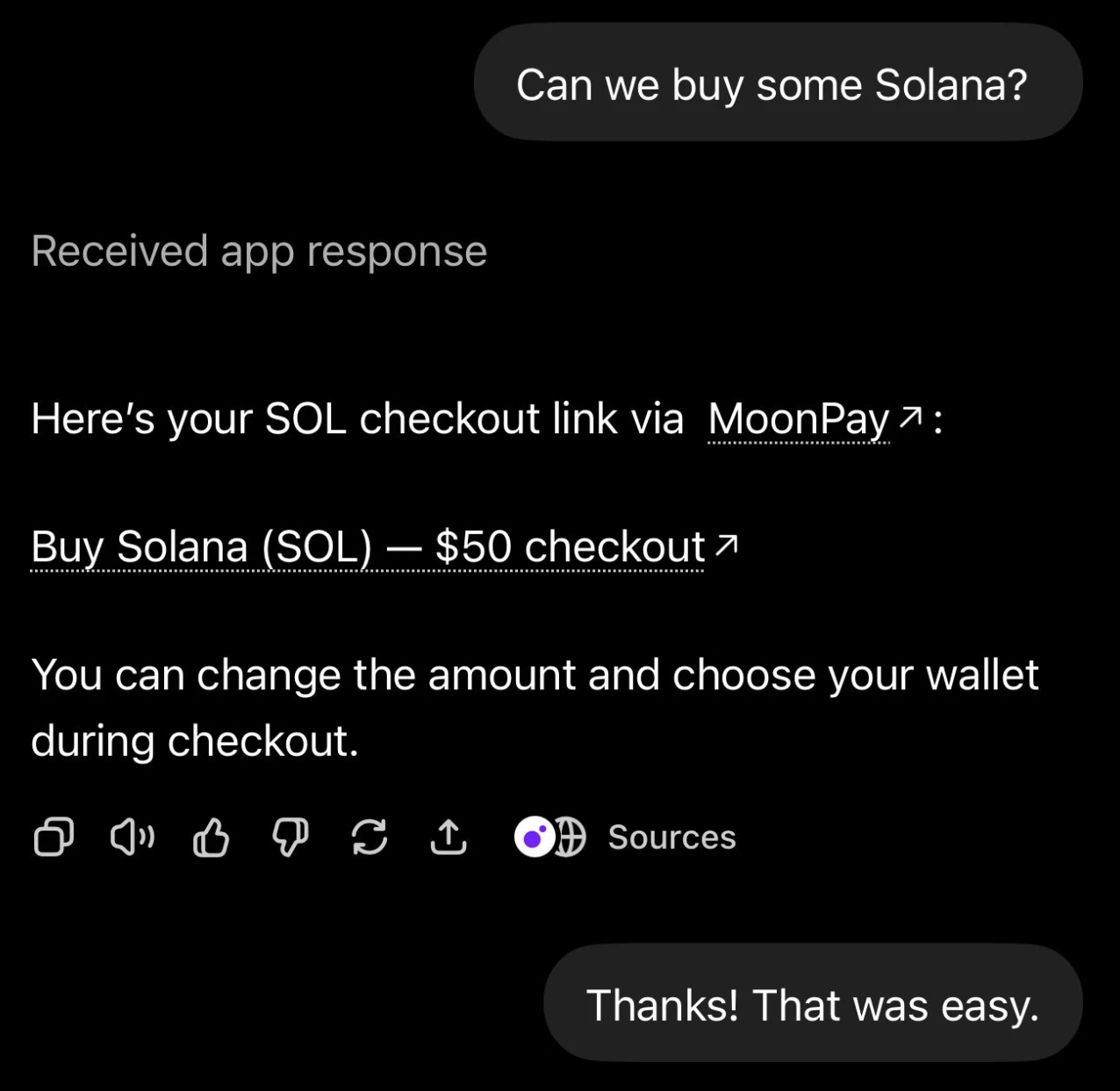 MoonPay permet d'acheter de la crypto directement dans ChatGPT MoonPay permet d'acheter de la crypto directement dans ChatGPT